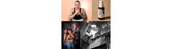 Collage aus Porträt, Event, Produkt und Architektur – Fotoshooting Köln
