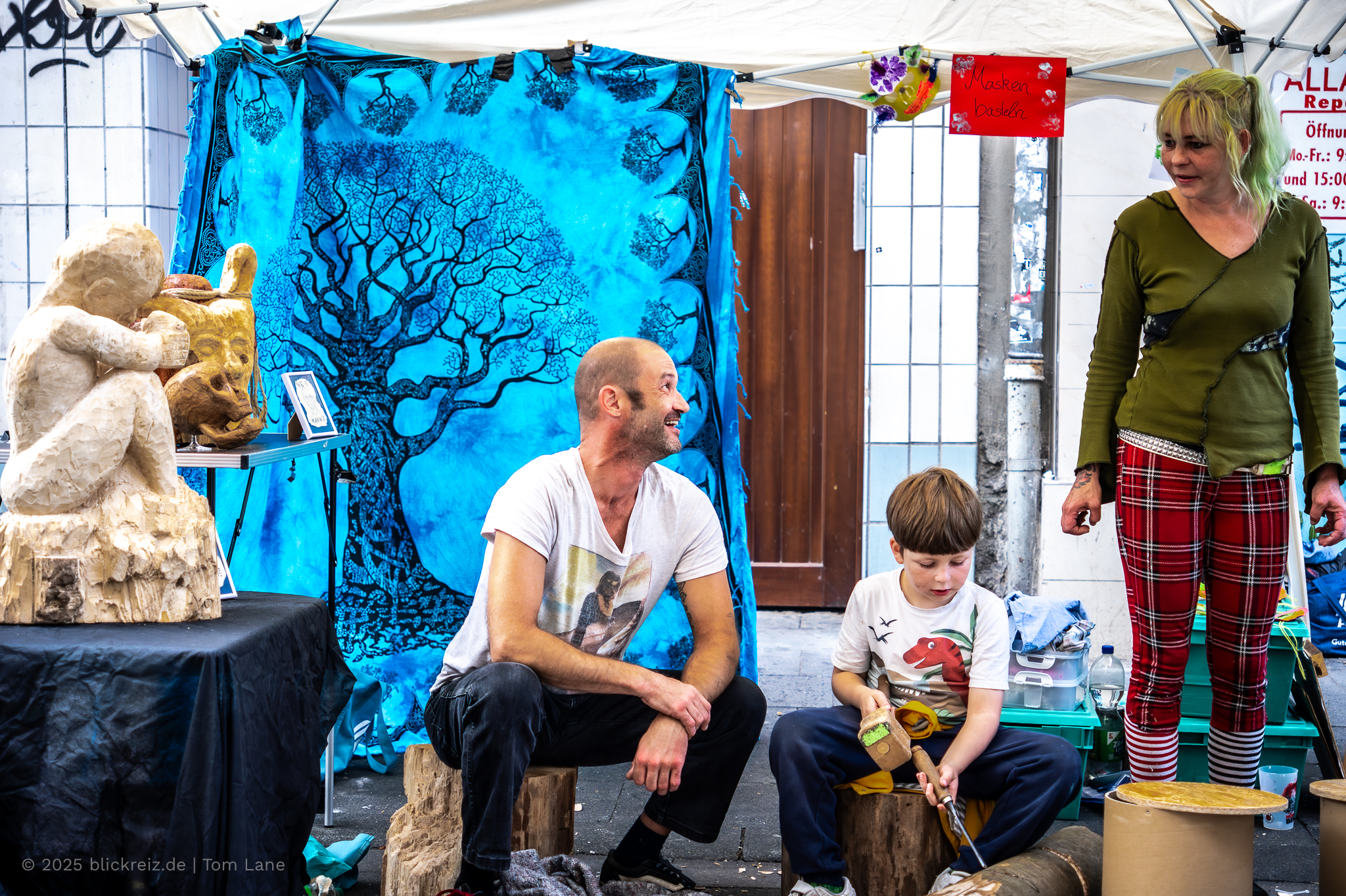 Bastelaktion für Kinder und Erwachsene beim Trimborn Straßenfest 2025 in Köln